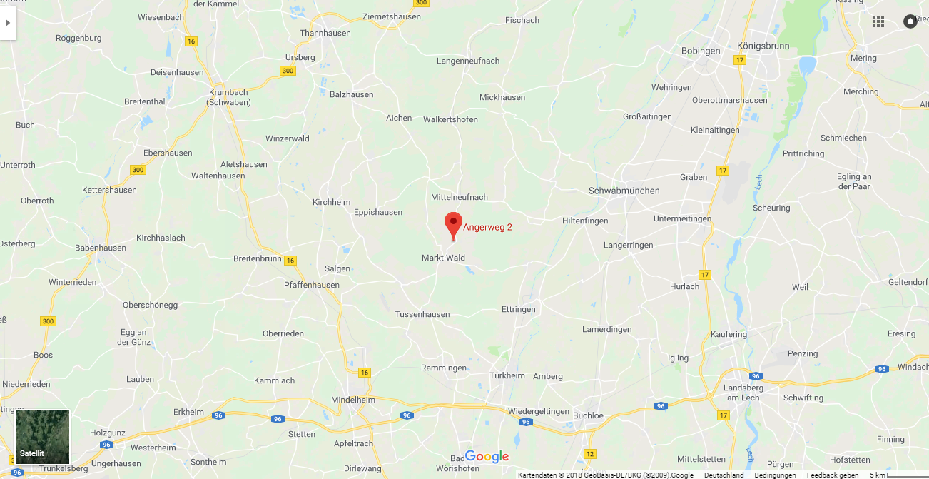 Lage: zwischen Memmingen und Augsburg, nördl. Mindelheim